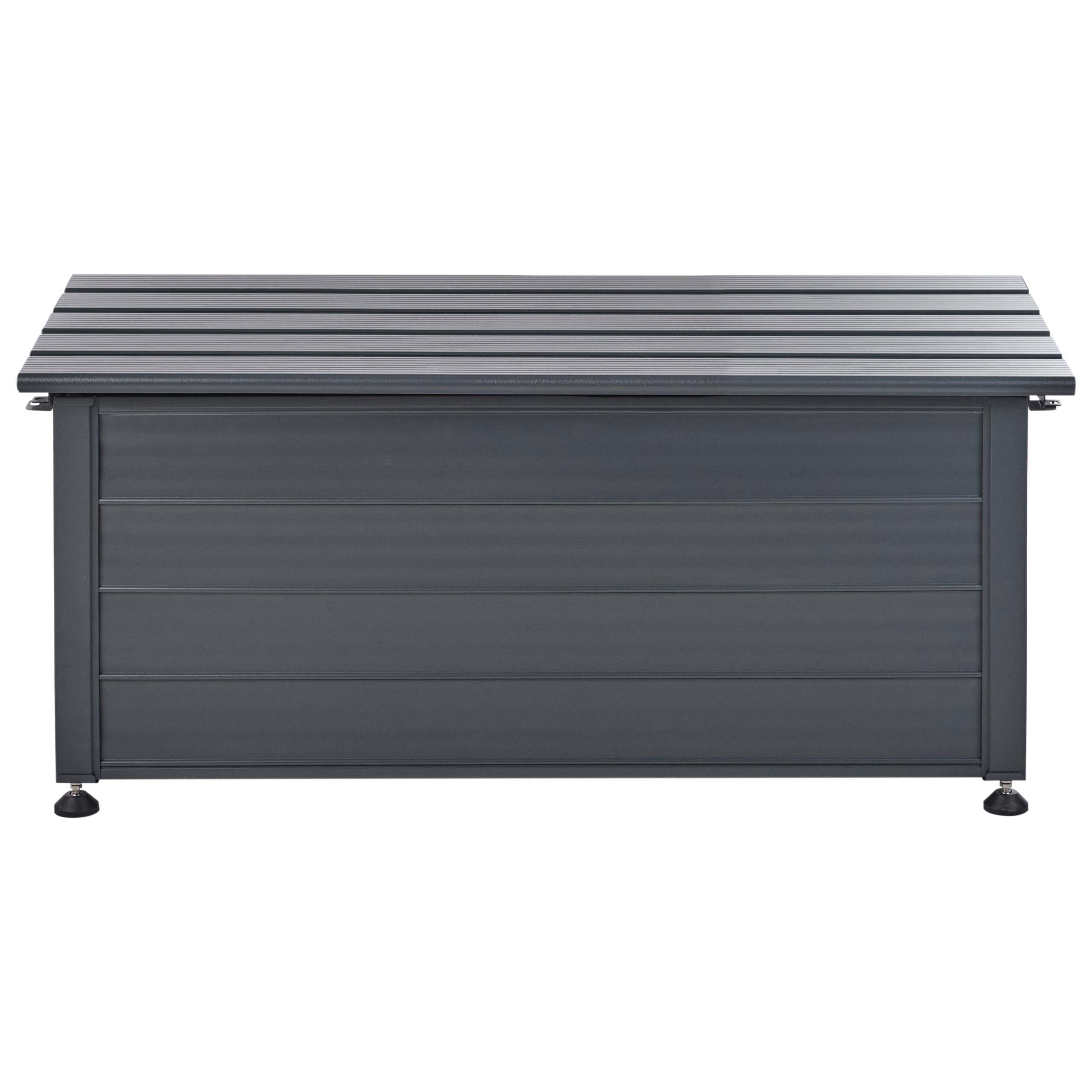 Beliani - Coffre Aluminium Gris foncé CAMPALTO - Beliani - Imagen 5