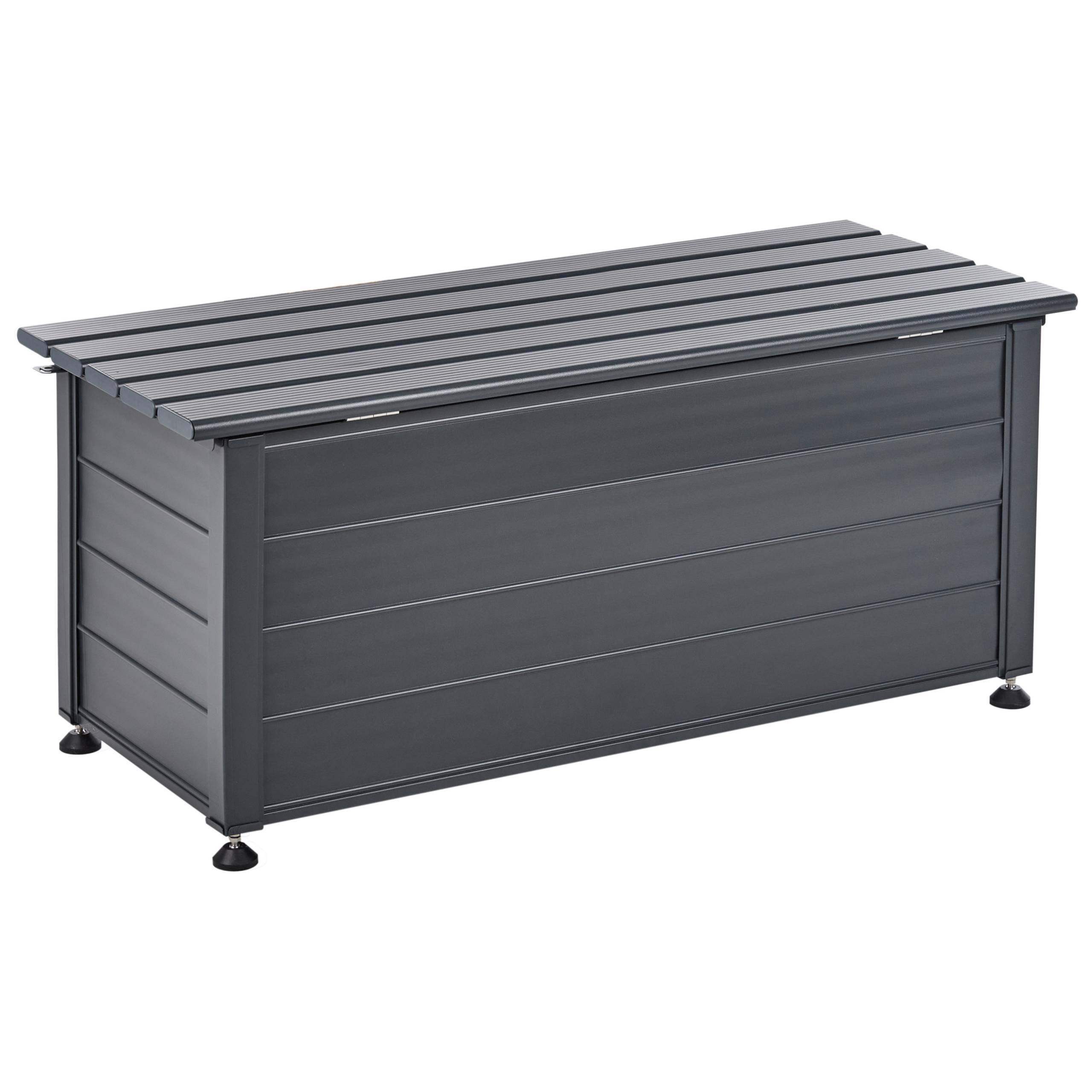 Beliani - Coffre Aluminium Gris foncé CAMPALTO - Beliani - Imagen 6