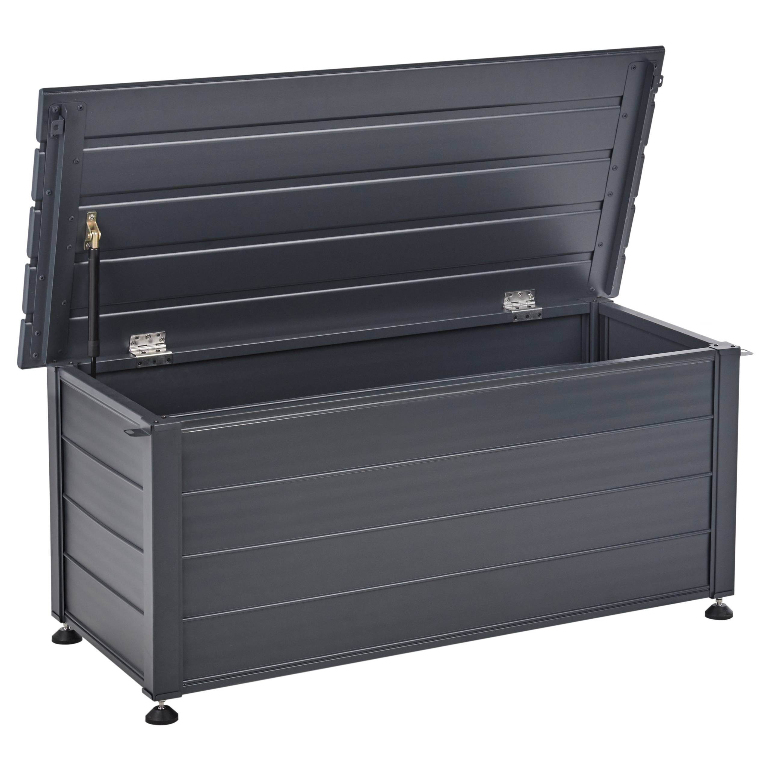 Beliani - Coffre Aluminium Gris foncé CAMPALTO - Beliani - Imagen 2