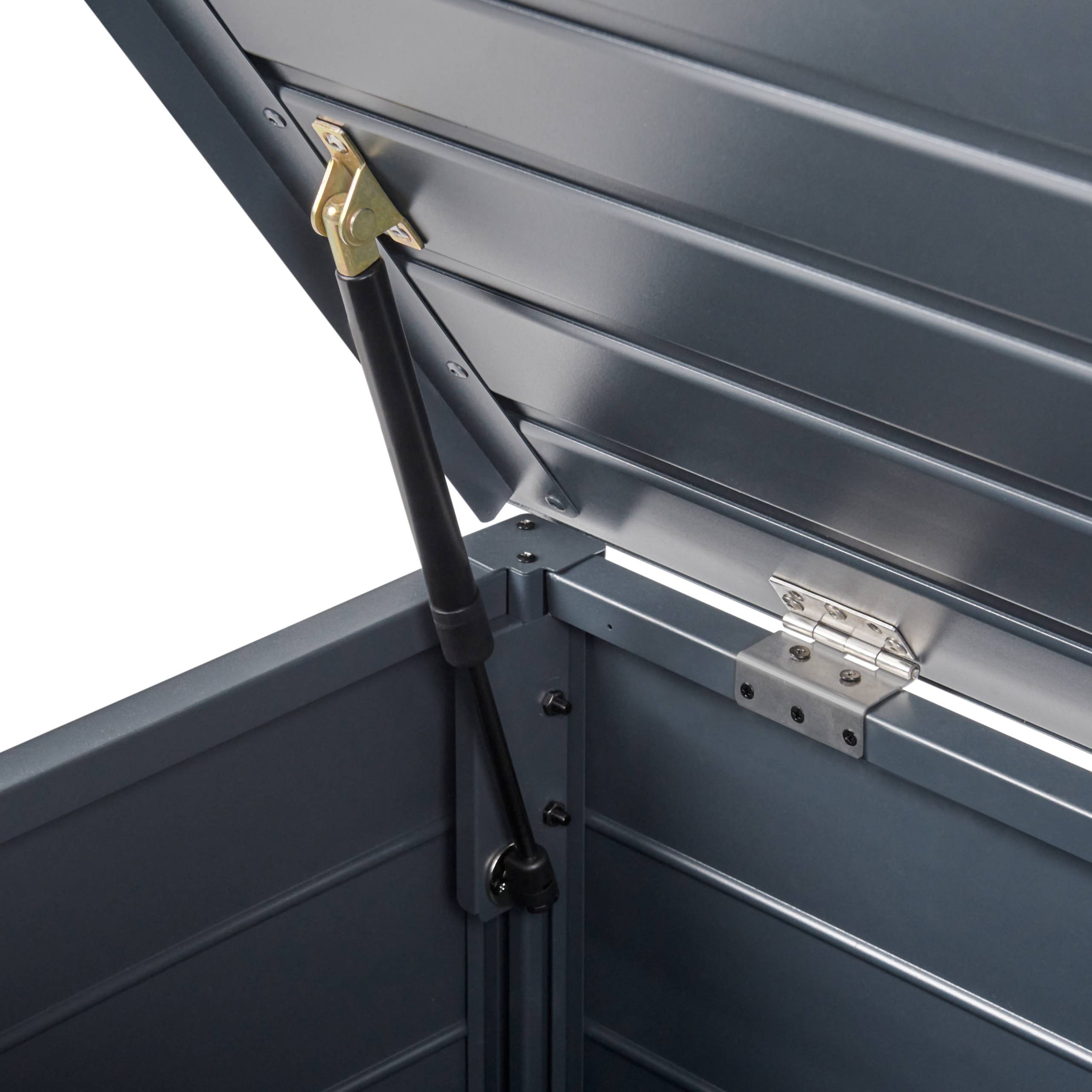 Beliani - Coffre Aluminium Gris foncé CAMPALTO - Beliani - Imagen 8