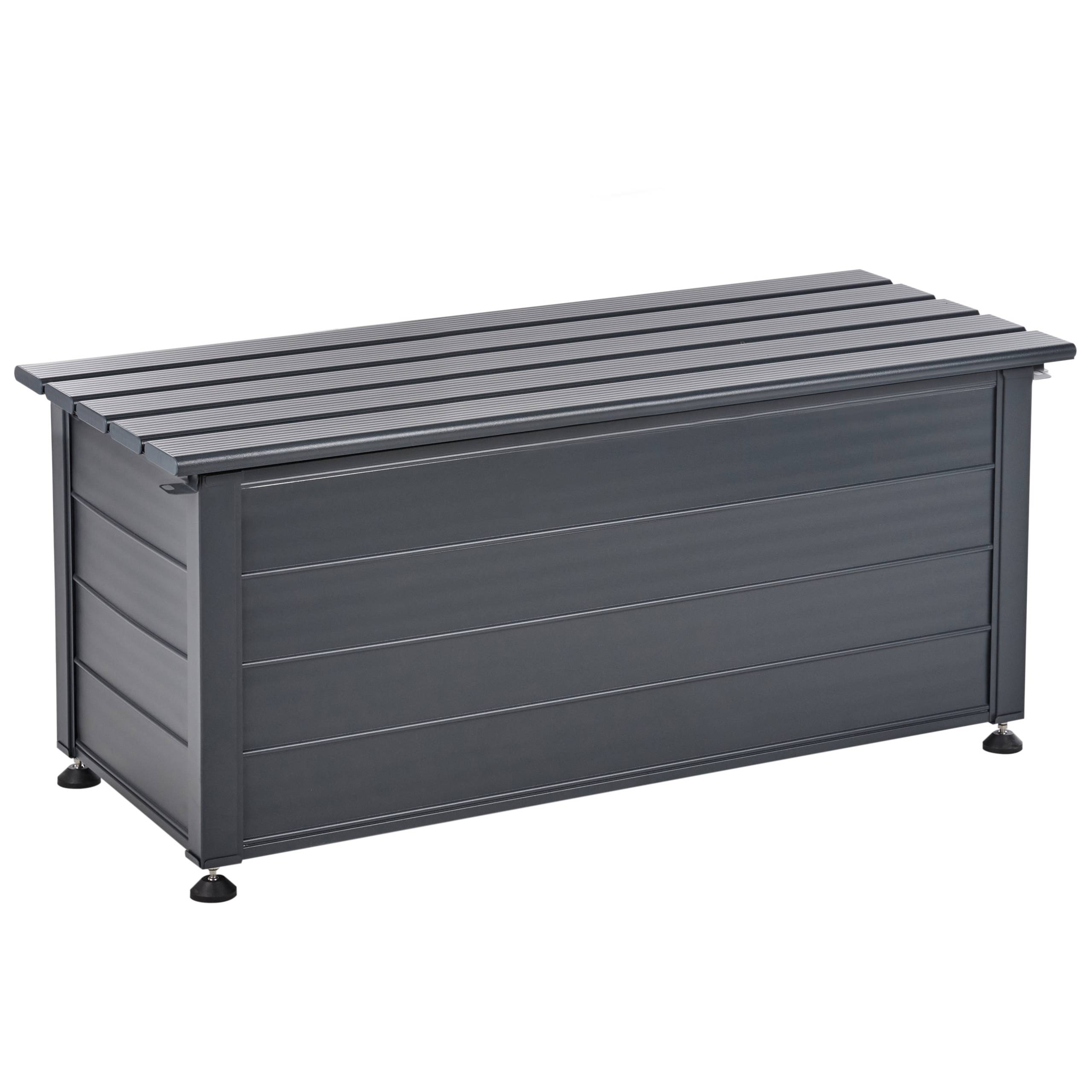 Beliani - Coffre Aluminium Gris foncé CAMPALTO - Beliani - Imagen 4