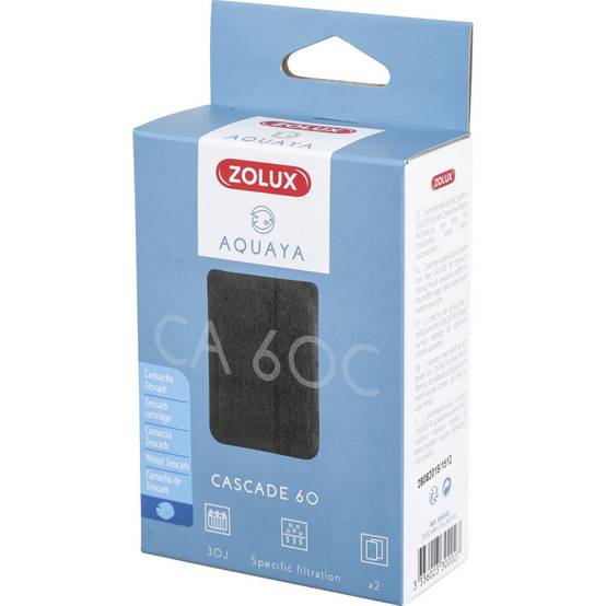 Zolux - Filtre pour pompe cascade 60, filtre CA 60 C cartouche zeocarb x 2 pour aquarium. - Image 3
