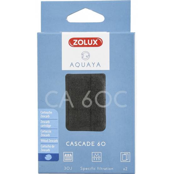 Zolux - Filtre pour pompe cascade 60, filtre CA 60 C cartouche zeocarb x 2 pour aquarium. - Image 4