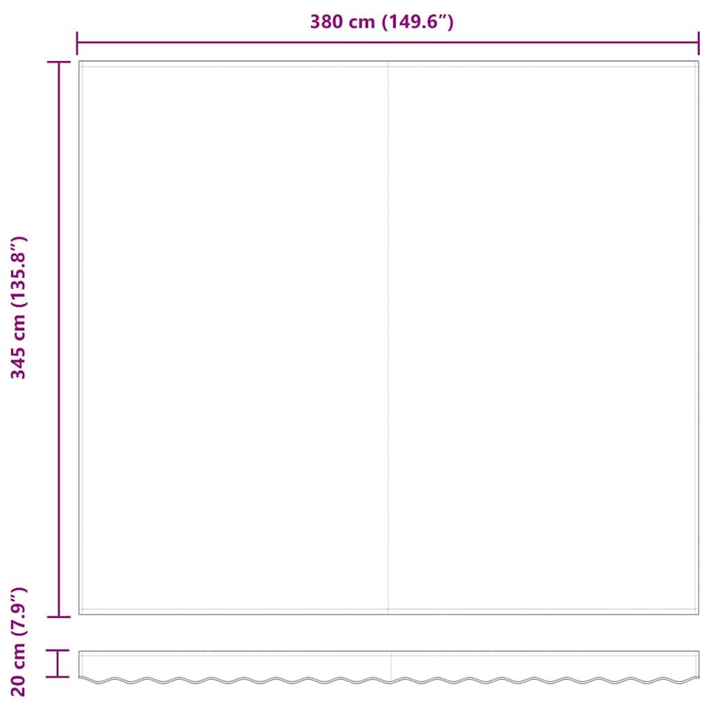 Vidaxl - Toile de rechange pour store banne 4x3,5 m Gris clair Polyester vidaXL 42000589 - Image 9