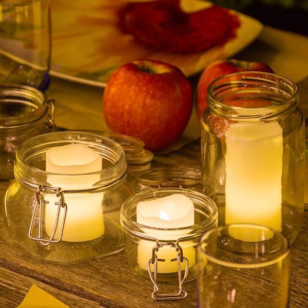 Lotti - Jeu de 3 bougies LED en cire ivoire flamme 3D piles 5-7,5-10cm LED blanc chaud Lotti - Image 6