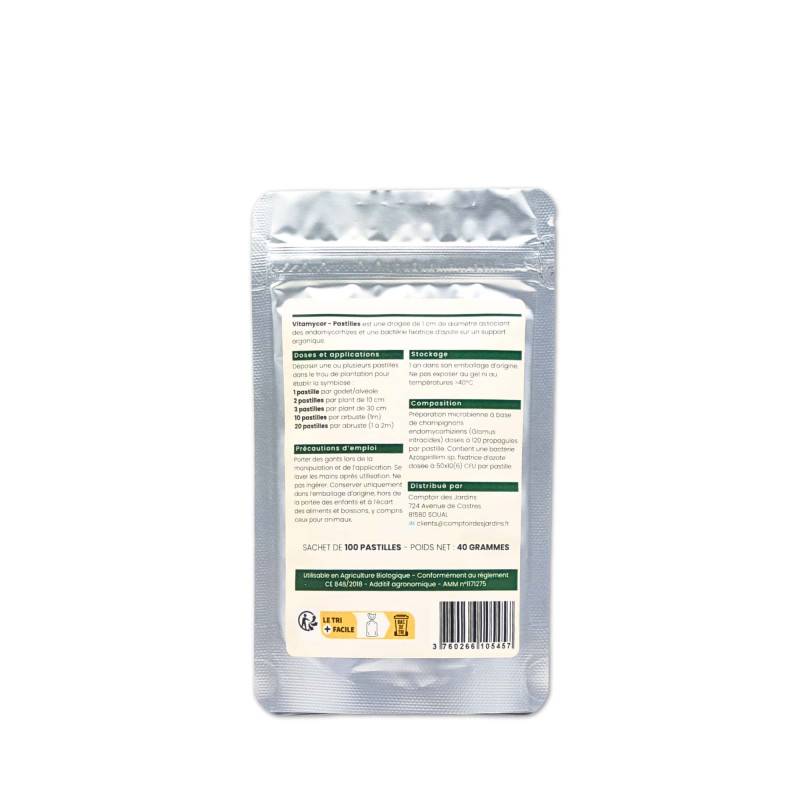 VitaMycor Pastilles - Mycorhizes pour plantations - Agro Sens - Sachet 100 Pastilles - Image 2