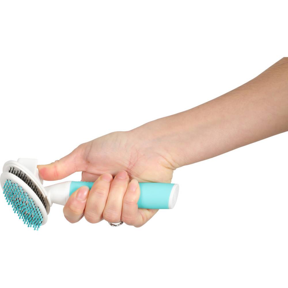 Zolux - Brosse a picot doux retractable taille XS pour chiot. - Imagen 4