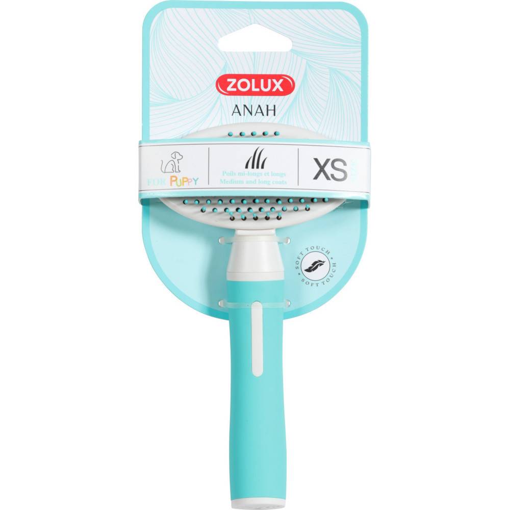 Zolux - Brosse a picot doux retractable taille XS pour chiot. - Imagen 3