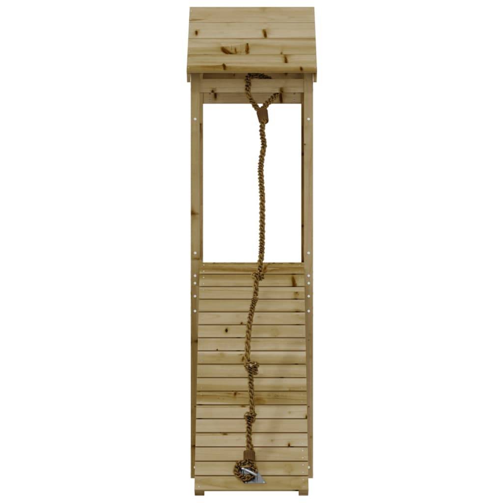 Helloshop26 - Maisonnette de jeu avec mur d'escalade 131 x 64 x 207 cm bois de pin imprégné - Imagen 3