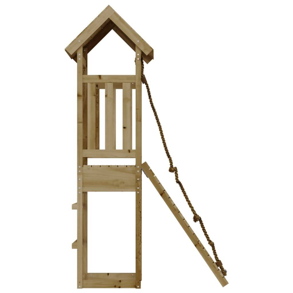 Helloshop26 - Maisonnette de jeu avec mur d'escalade 131 x 64 x 207 cm bois de pin imprégné - Imagen 4