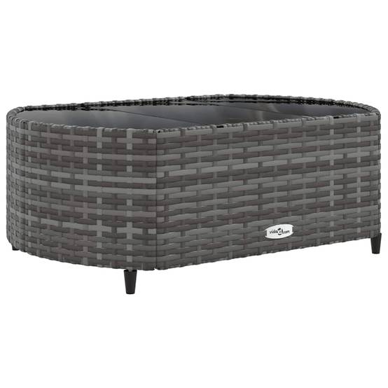 Salon de jardin 8 personnes résine tressée modulable avec table et coussins Gris – ComfortXL Outdoor Living - Image 5