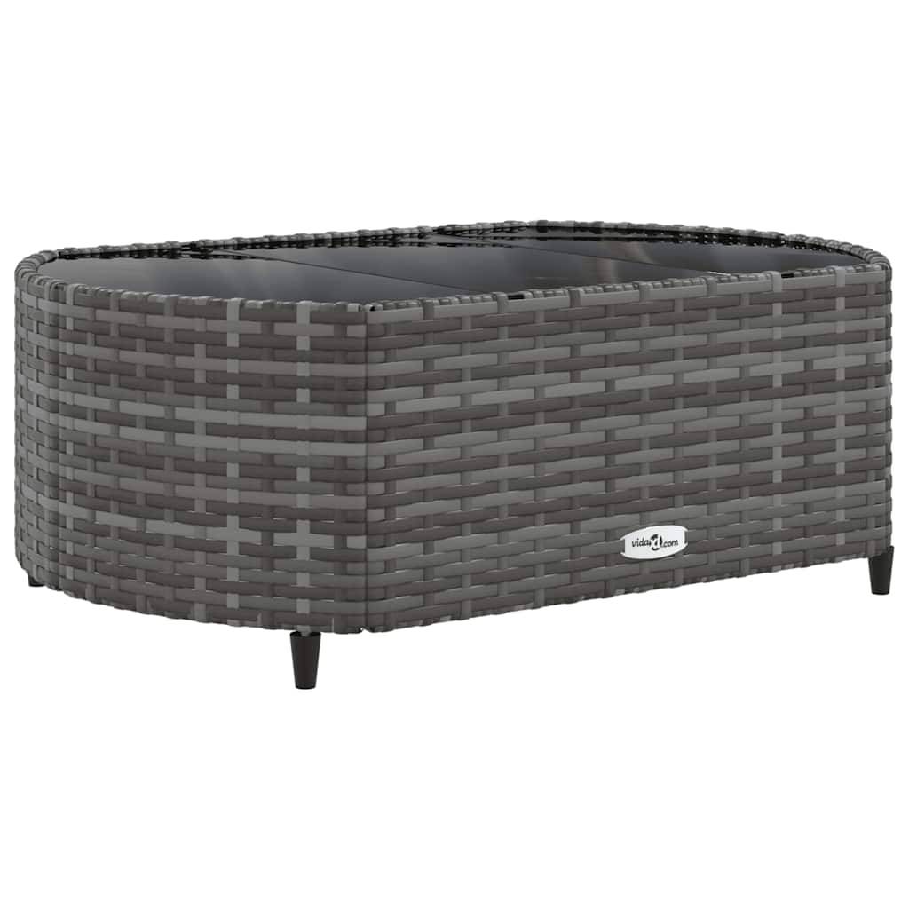 Salon de jardin 8 personnes résine tressée modulable avec table et coussins Gris – ComfortXL Outdoor Living - Image 5