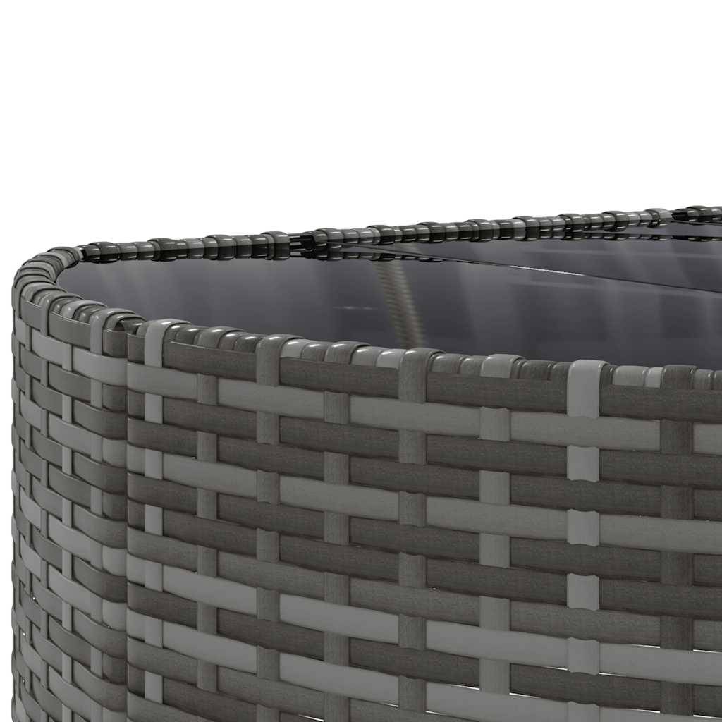 Salon de jardin 8 personnes résine tressée modulable avec table et coussins Gris – ComfortXL Outdoor Living - Image 8