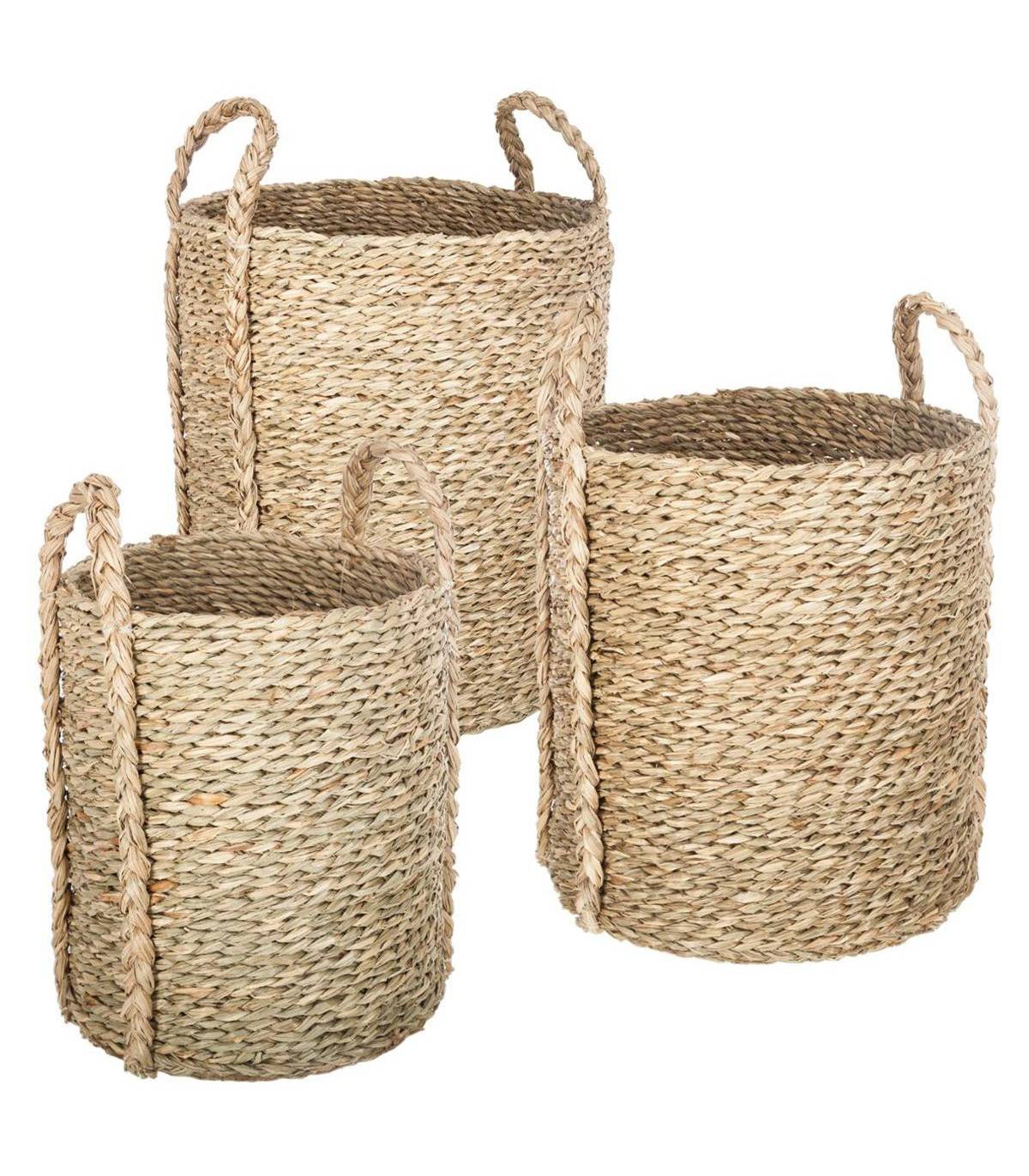 Set de 3 Paniers de rangement en Osier - Imagen 1