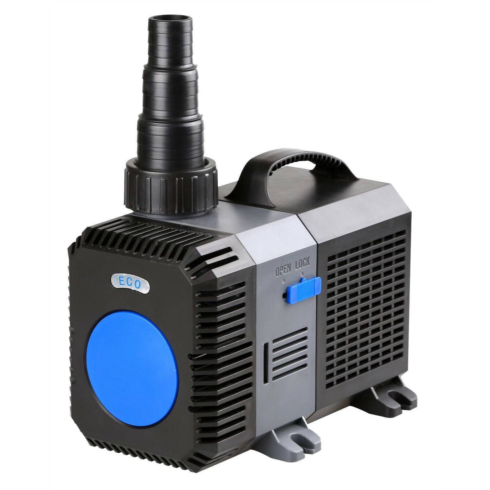Helloshop26 - Pompe à eau de bassin filtre filtration cours d'eau eco 16000 litres par heure 140 watts koi - Imagen 1