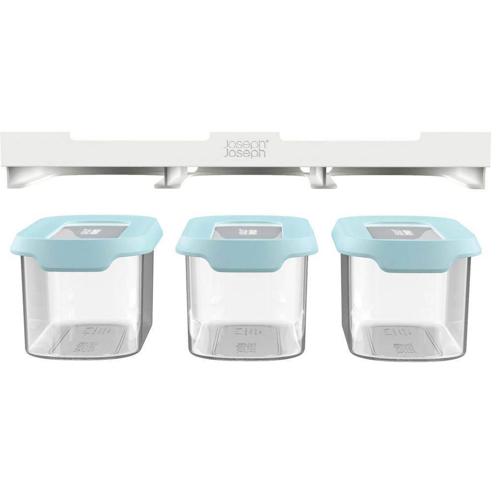 Lot de 3 boîtes de conservation sous étagère CuboardStore Boîtes de 900 ml - Imagen 3