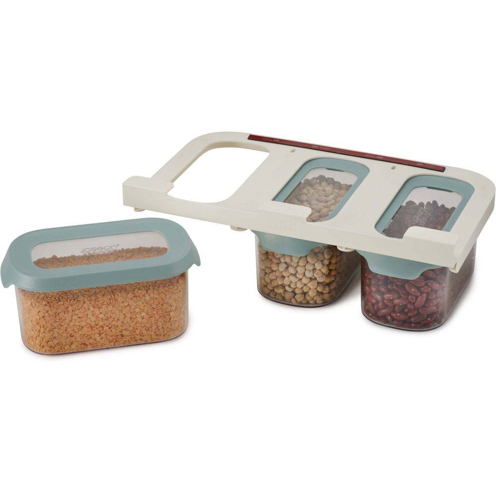 Lot de 3 boîtes de conservation sous étagère CuboardStore Boîtes de 900 ml - Imagen 4