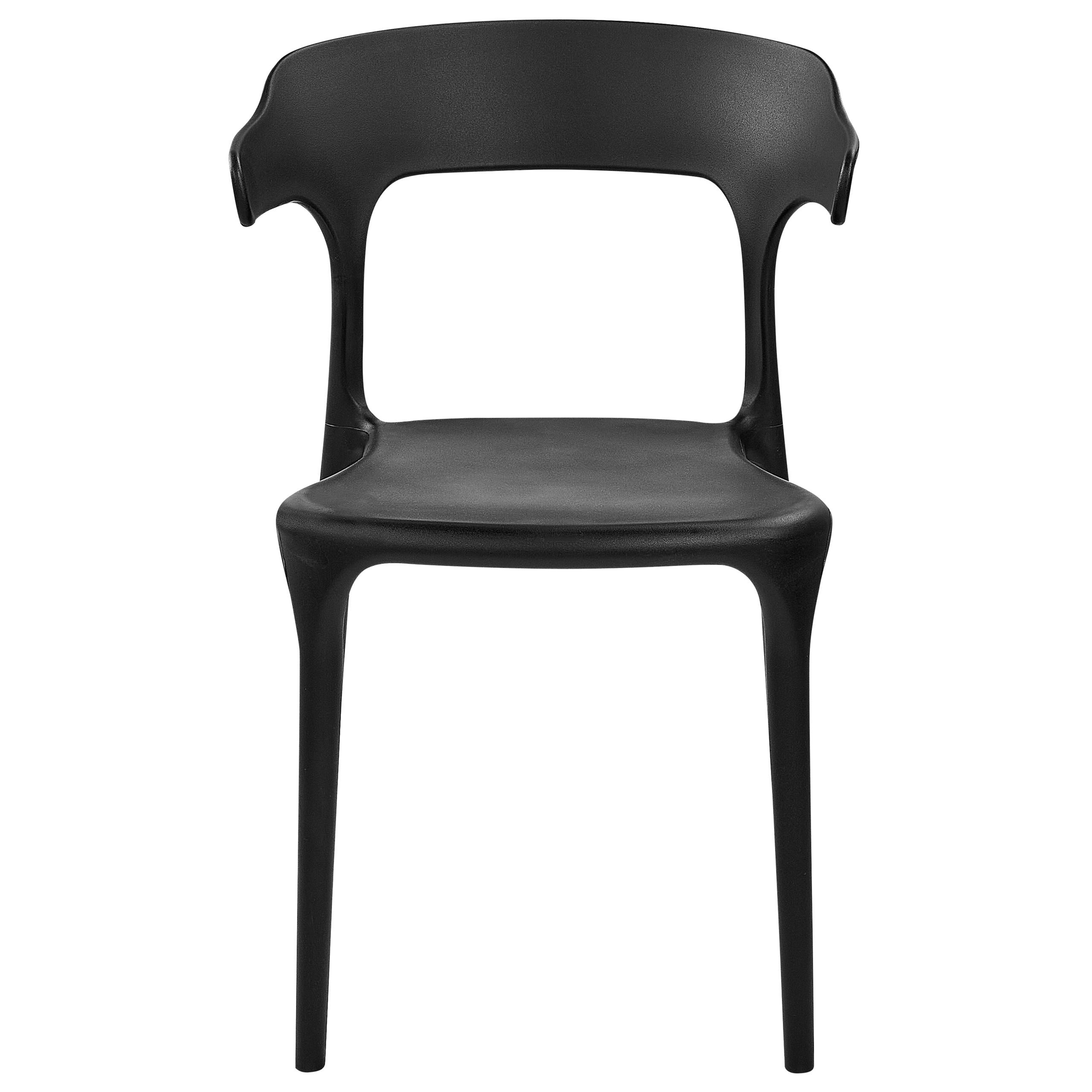 Beliani - Chaise de jardin Polypropylène Noir GUBBIO - 50x49x76- Beliani - Image 5