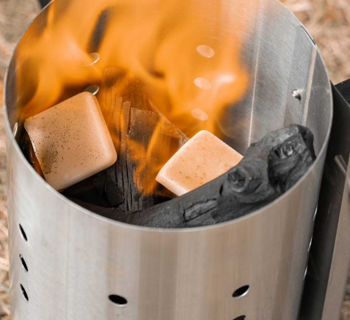 Accessoires de barbecue,Poêle à charbon de bois pour barbecue, cheminée d'allumage avec poignée de sécurité, allume-charbon rapide pour barbecue- - Image 8