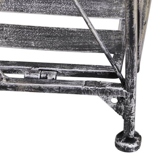 Étagère pour plantes métallique 3 niveaux, gris argenté, 44 x 25 x 96 cm - PANGIVO - Image 8