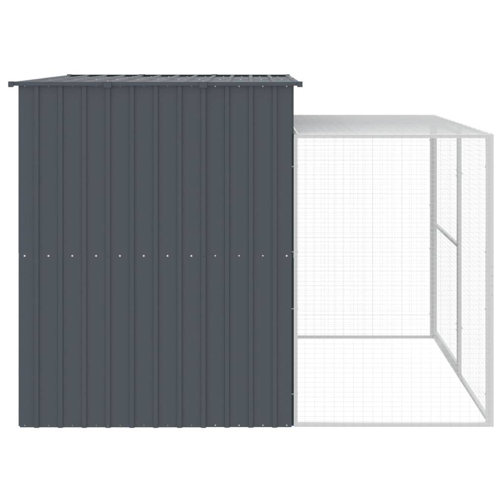 Vidaxl - Niche pour chien avec cour anthracite 214x253x181 cm vidaXL 3189131 - Image 7
