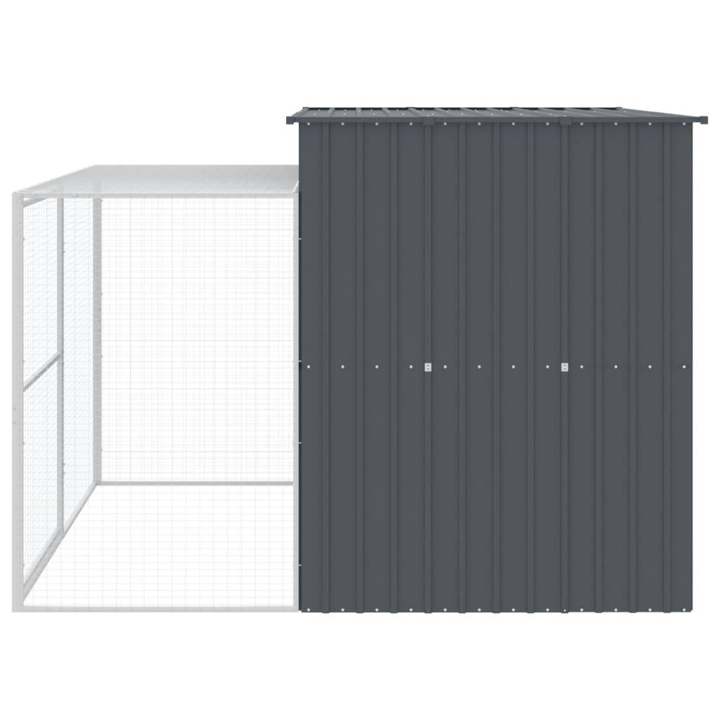 Vidaxl - Niche pour chien avec cour anthracite 214x253x181 cm vidaXL 3189131 - Image 8