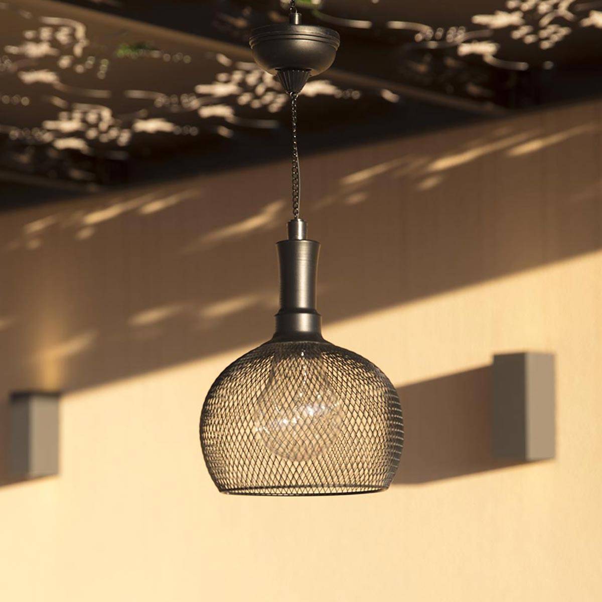 Lumisky - Suspension solaire ronde LOFT ROUND Noir Acier H85cm - Imagen 3