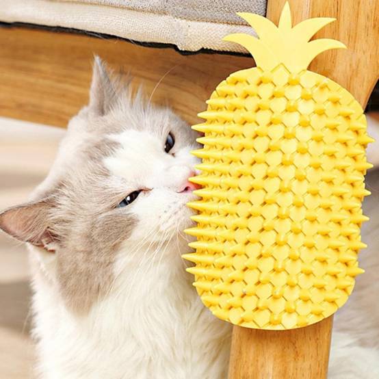Brosse D'angle Pour Chat Réutilisable Capture Poils Jaune - Lytech - Image 2