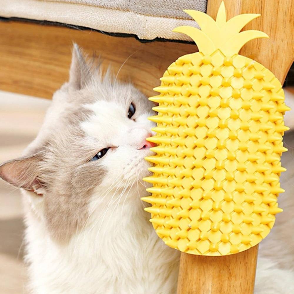 Brosse D'angle Pour Chat Réutilisable Capture Poils Jaune - Lytech - Image 2