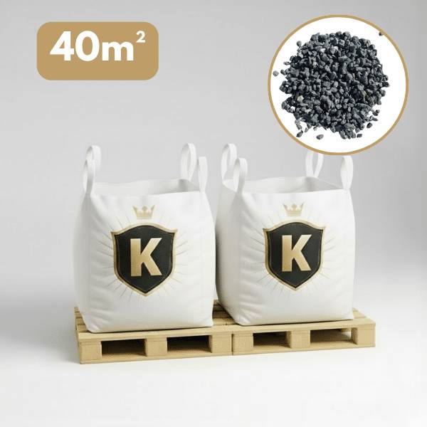 Gravier marbre vert 12/16 mm – Pack 2 Big Bag +/- 1,5T – 40 m² - Image 1