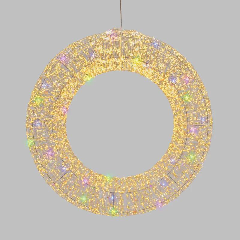 Lotti - Couronne 3D lumineuse ø75cm MicroLED Blanc Chaud & RGB Flash HDM Pro MultiFLASH Lotti - Image 1