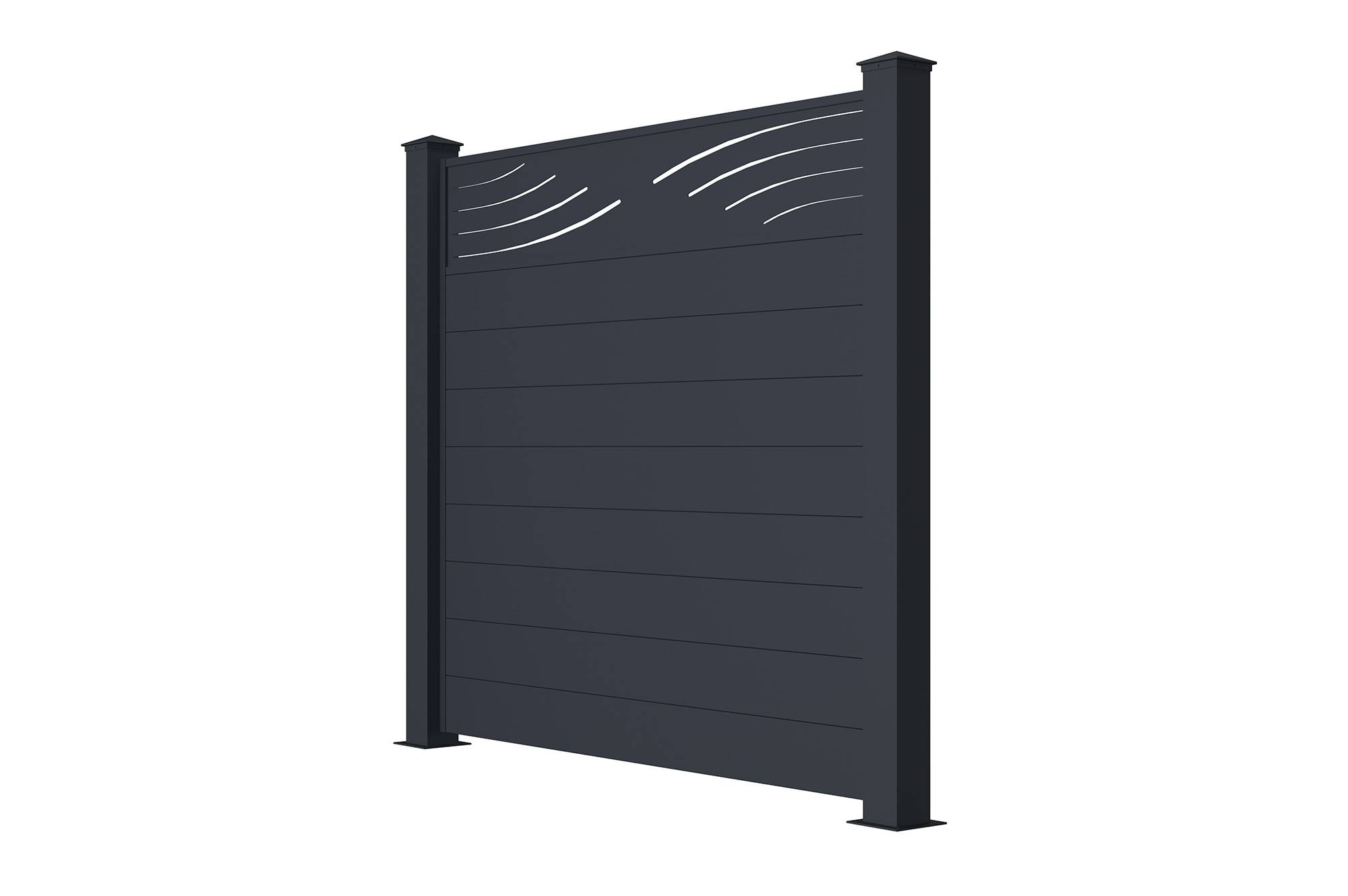 Casanoov Lot de 2 kits de clôture aluminium VELETA H.170   cm - kits complet 3.8m - Image 4
