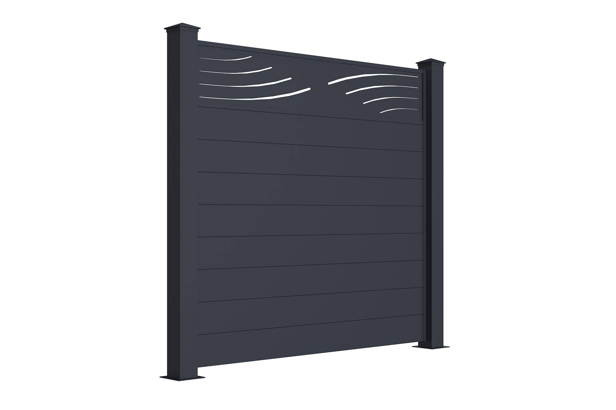 Casanoov Lot de 2 kits de clôture aluminium VELETA H.170   cm - kits complet 3.8m - Image 3