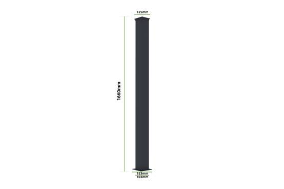 Casanoov Lot de 2 kits de clôture aluminium VELETA H.170 cm - kits complet 3.8m - Image 7
