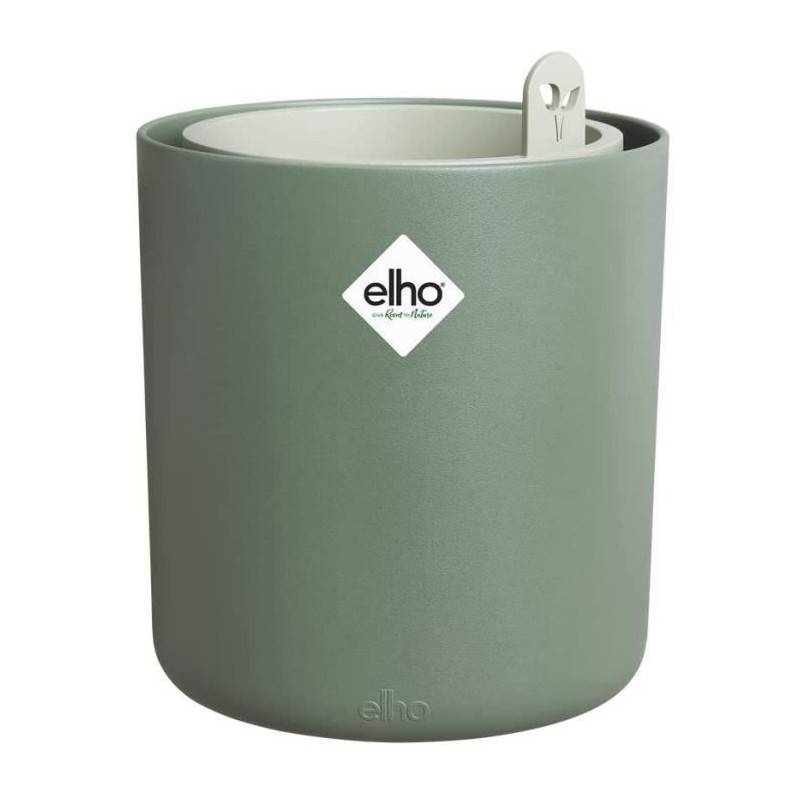 Elho - Pot De Fleurs Rond Bouncy Basil - Plastique - ø16 - Leaf Green - Imagen 1