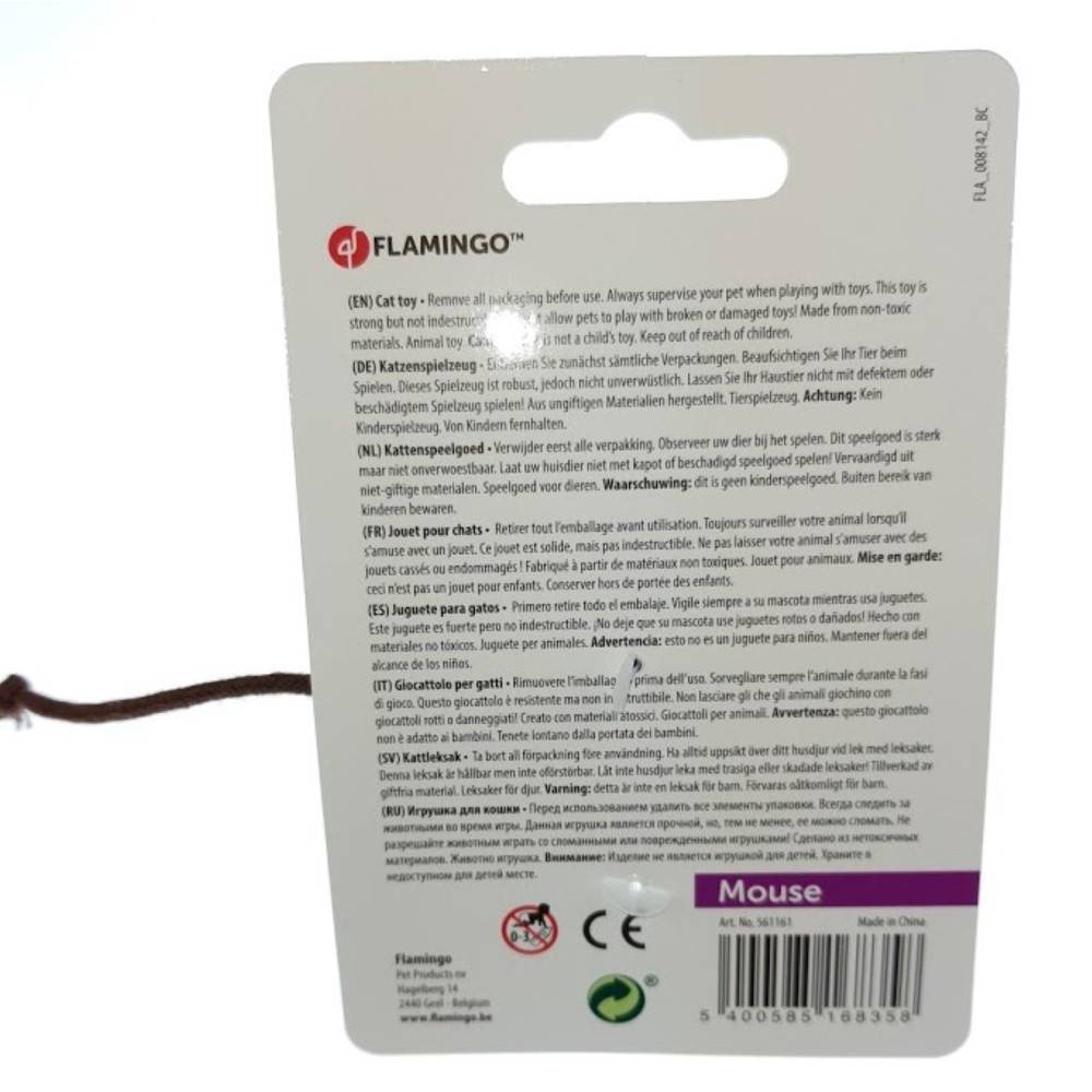 Souris Medy bleu 5 x 14 cm Jouet pour chat. - Imagen 4