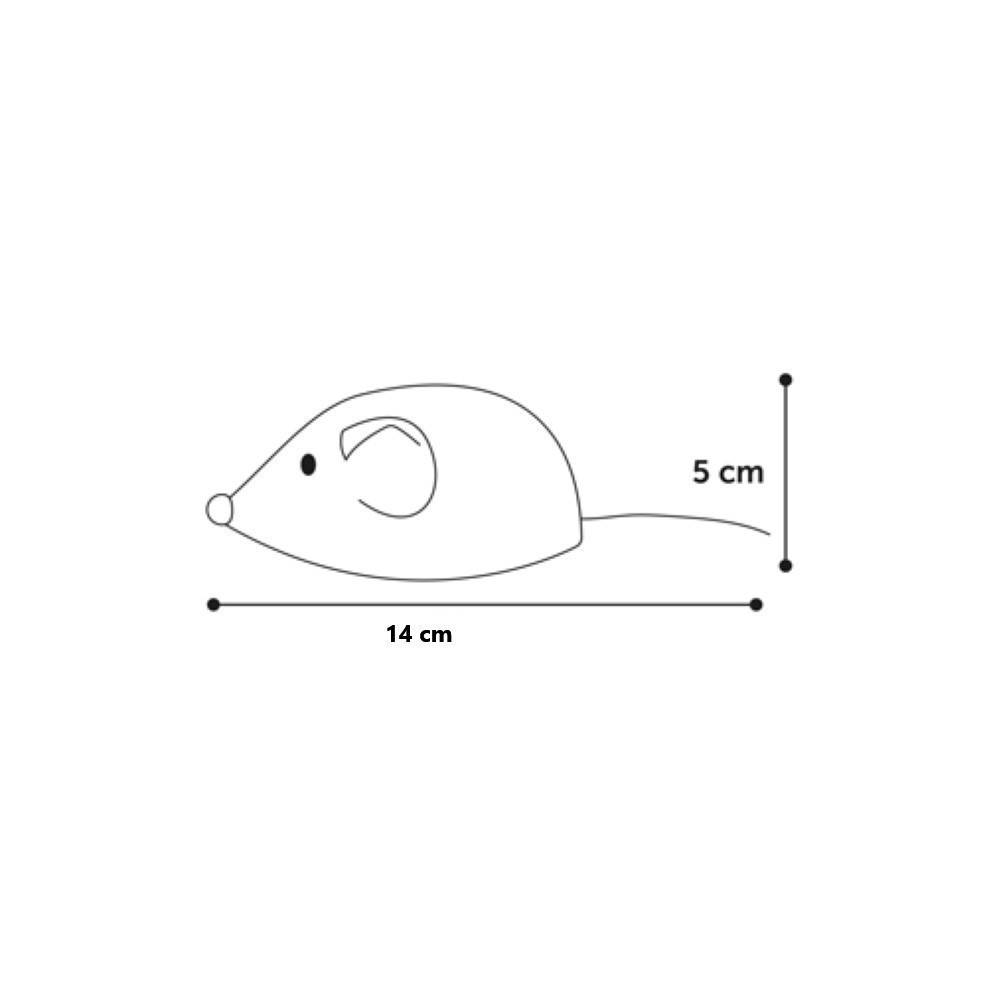 Souris Medy bleu 5 x 14 cm Jouet pour chat. - Image 3