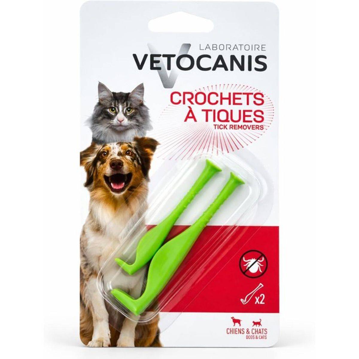 Crochet à tiques sans produits chimiques pour chiens et chats - VETOCANIS - Image 1