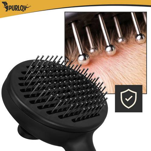 Brosse à fourrure autonettoyante noir purlov - Image 6