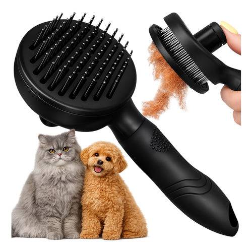 Brosse à fourrure autonettoyante noir purlov - Image 1