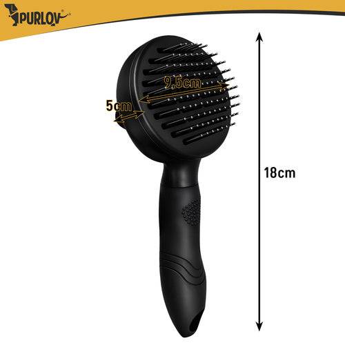 Brosse à fourrure autonettoyante noir purlov - Image 2