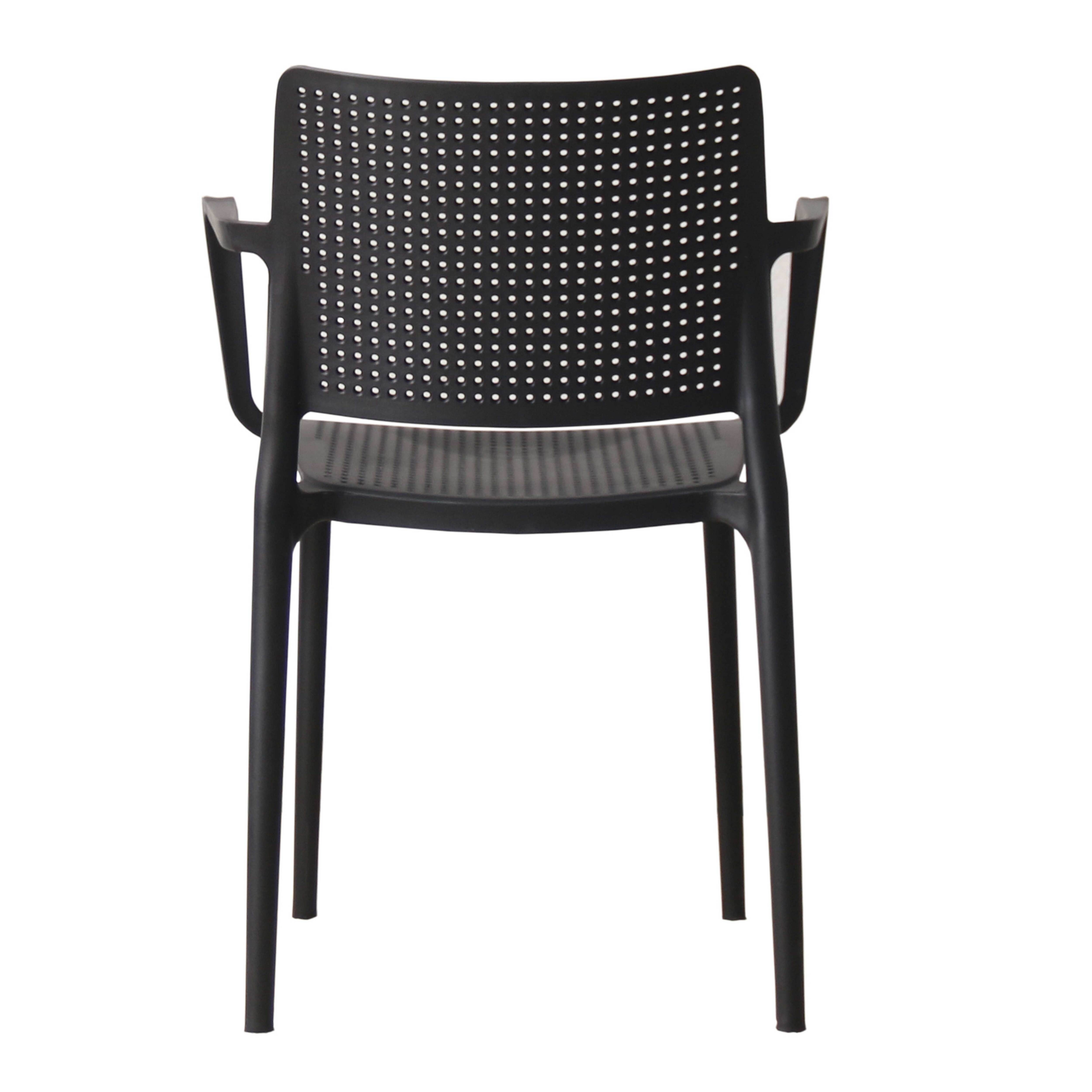 Oviala - Lot de 2 fauteuils de terrasse noir Riga - Oviala - Imagen 4