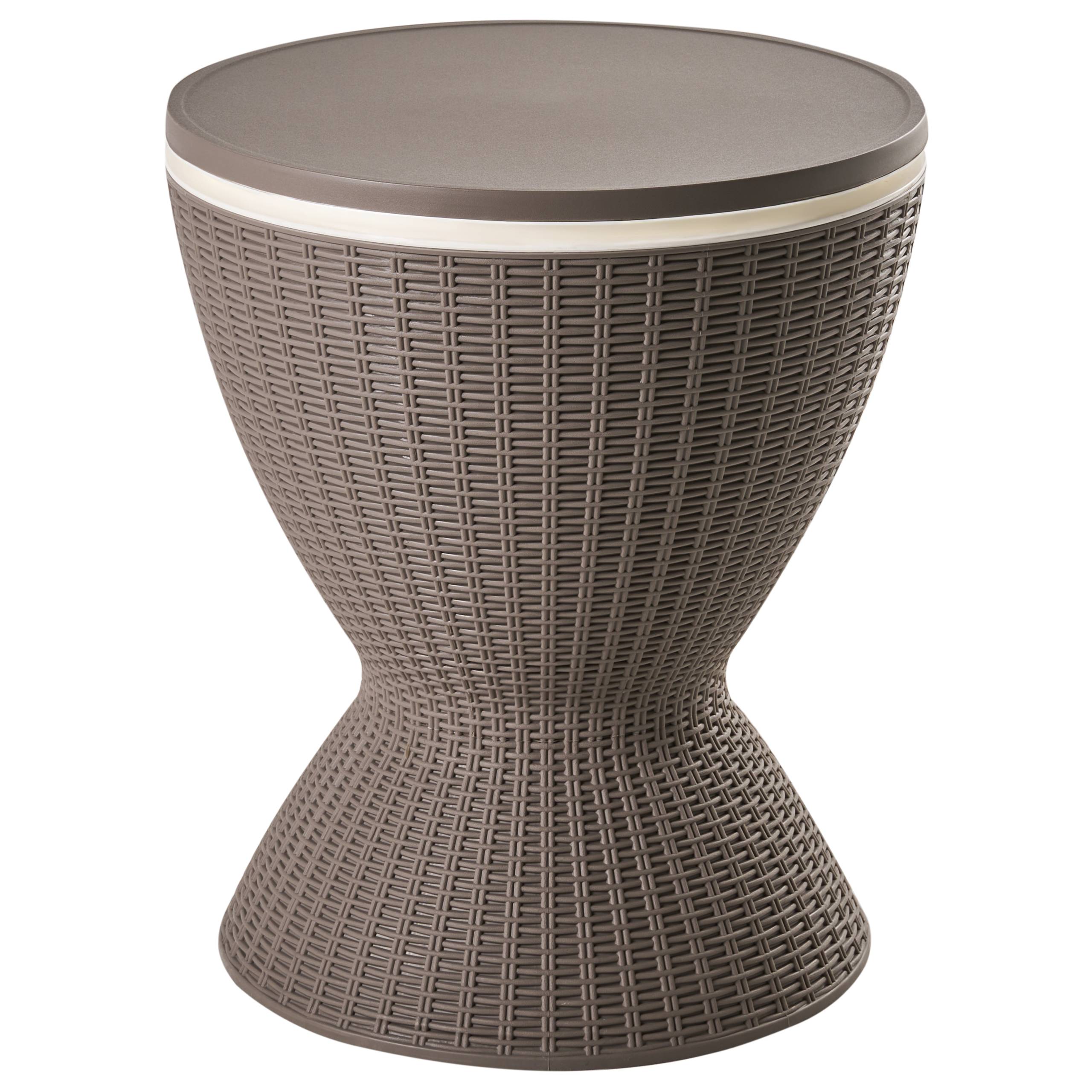 Beliani - Table de bar,  Polypropylène Marron AISA - 49x49x82- Beliani - Image 4