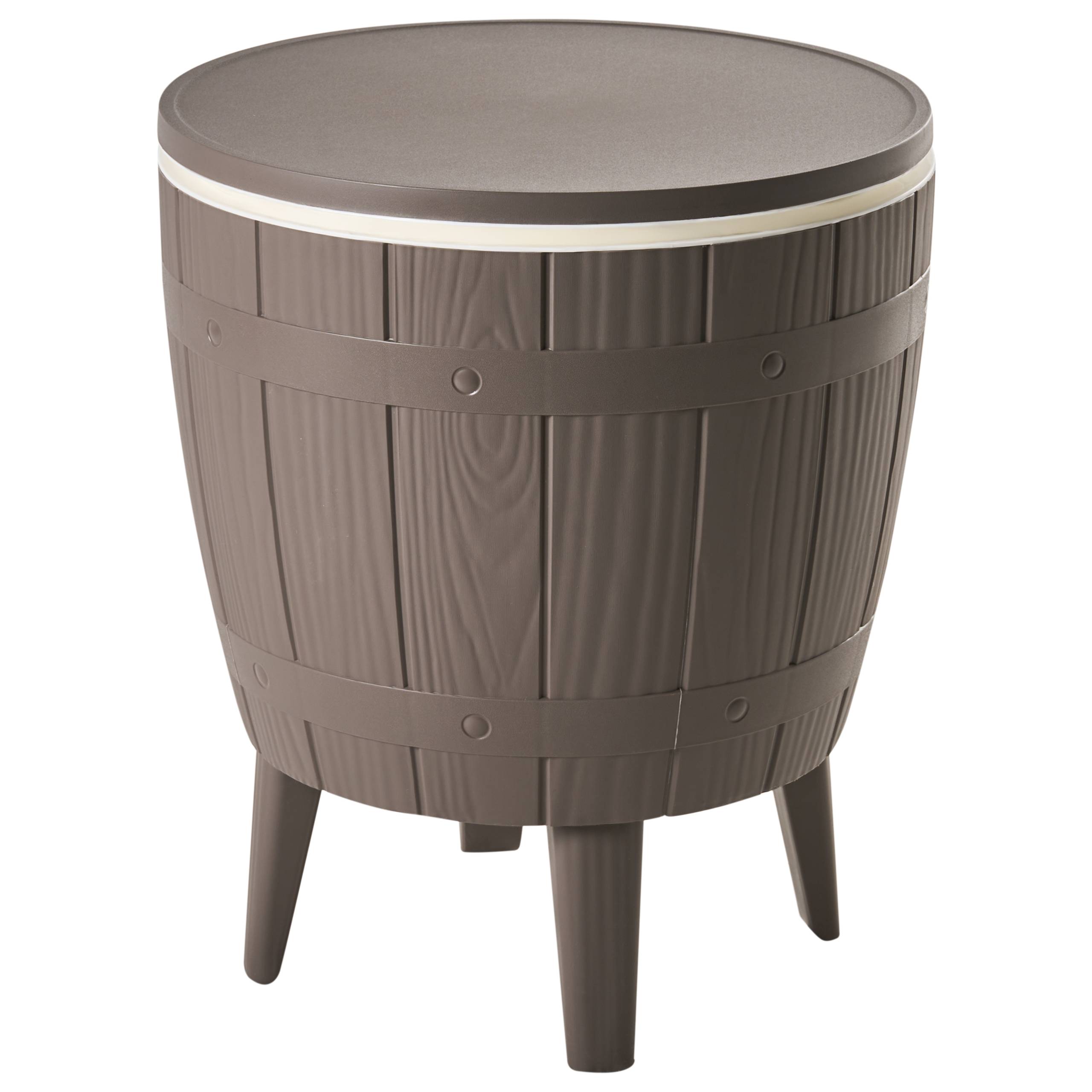 Beliani - Table de bar, Polypropylène Marron AISA - 49x49x82- Beliani - Image 8