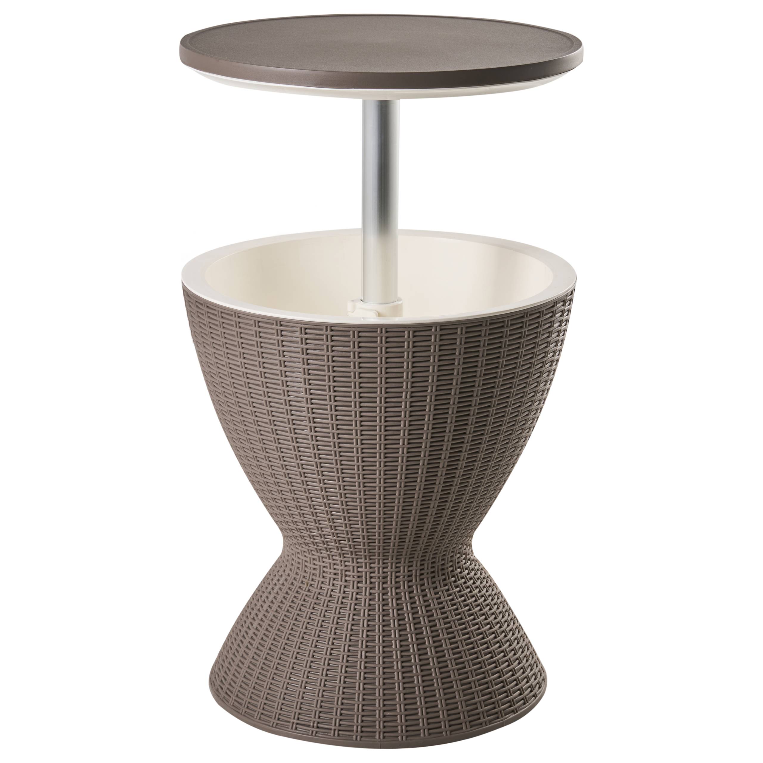 Beliani - Table de bar,  Polypropylène Marron AISA - 49x49x82- Beliani - Image 2