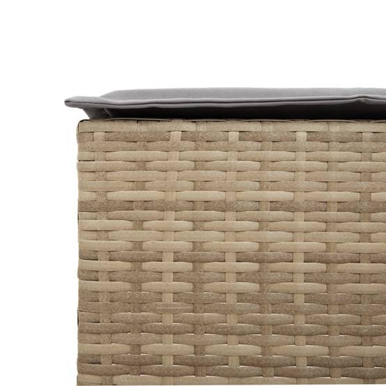 Chaise bois composite 2 places rotin beige 40 x 40 x 76 cm - Prolenta premium p364.5 - Image 8