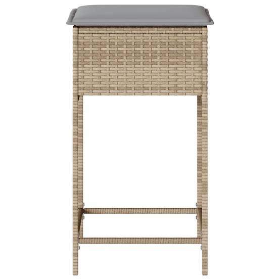 Chaise bois composite 2 places rotin beige 40 x 40 x 76 cm - Prolenta premium p364.5 - Image 5