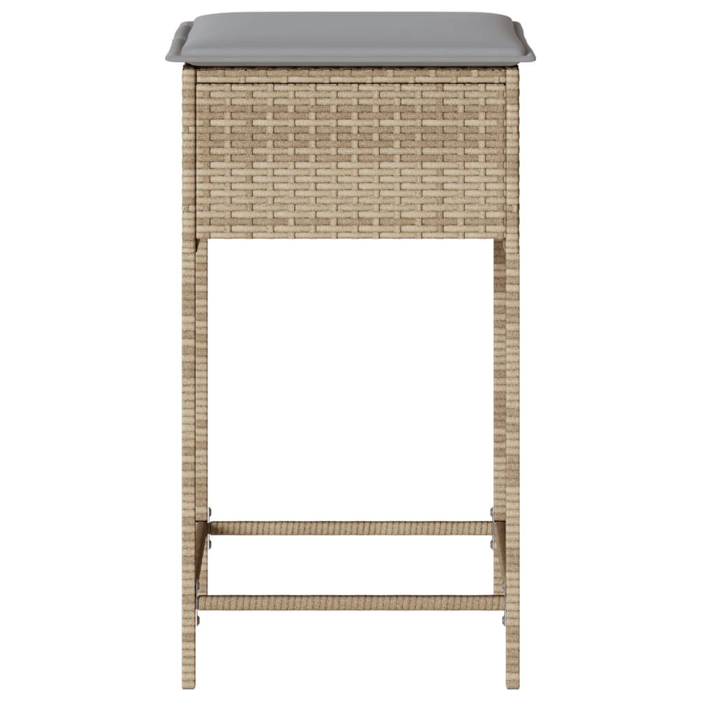 Chaise bois composite 2 places rotin beige  40 x 40 x 76 cm  - Prolenta premium  p364.5 - Image 5