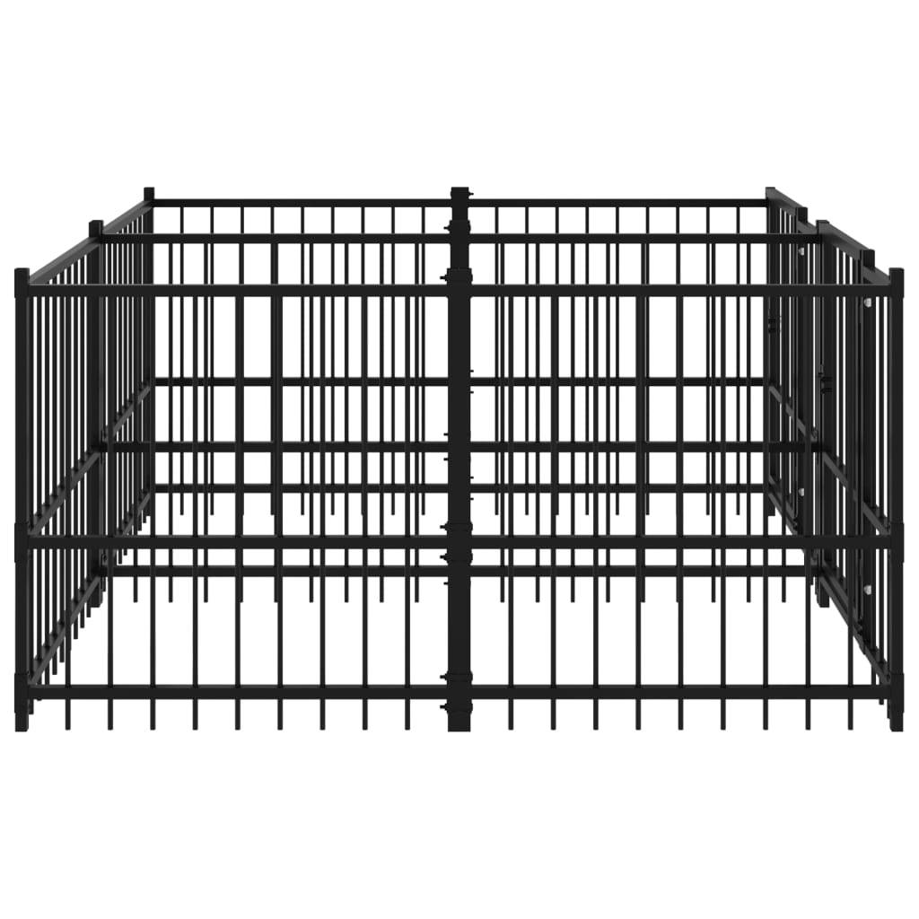Vidaxl - Chenil d'extérieur pour chiens Acier 3,75 m² vidaXL 3124579 - Imagen 5