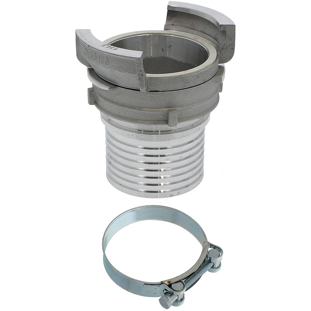 Huggy Tuyaux - Raccord symétrique guillemin, DN 100 x 100 mm, avec collier à tourillon - HUGGY TUYAUX